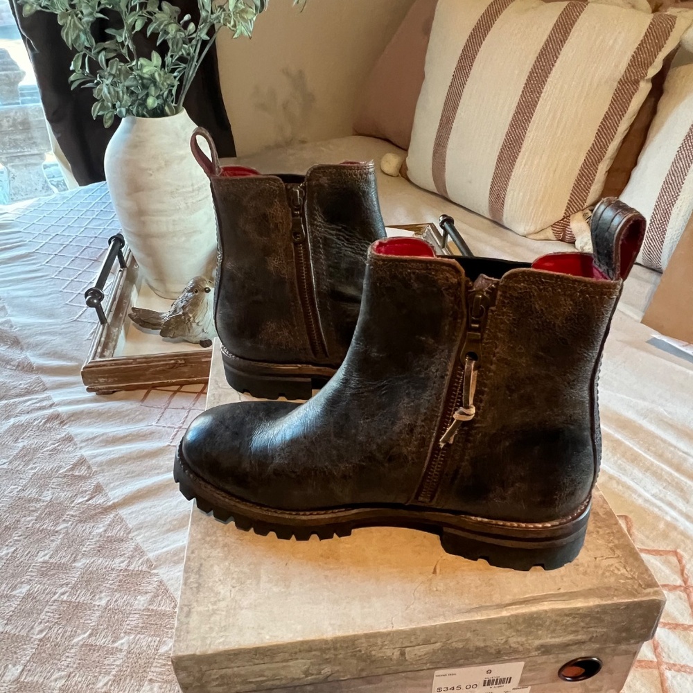 BED STU Kiefra Trek Chunky Chelsea Boot in Black Lux Size 9 - Picture 4 of 7